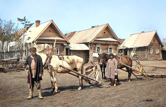 Рязанская губерния, Касимовский уезд, дер. Большие Пекселы, 1910-е годы.