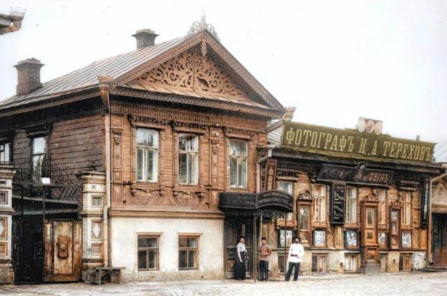 Екатеринбург. Фотомастерская «Фотограф Н. Тереховъ и Сынъ», 1910 год.